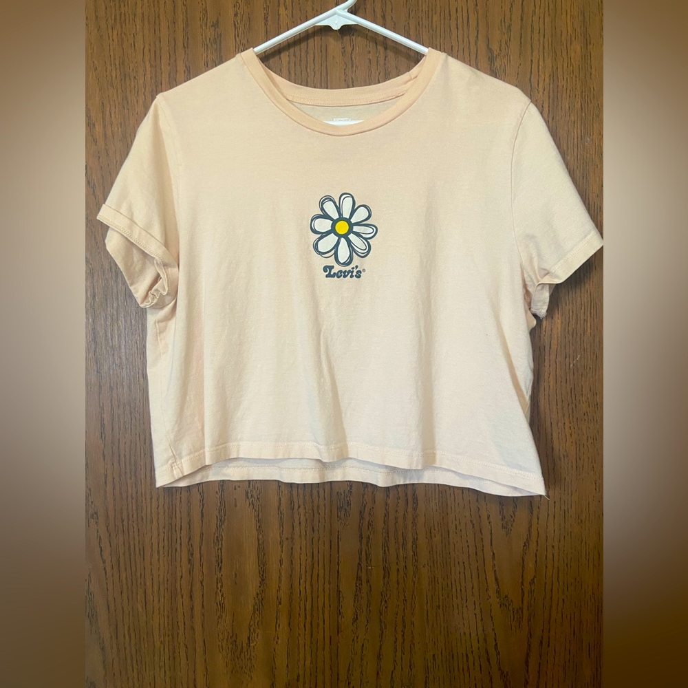 levi’s crop top . Size large